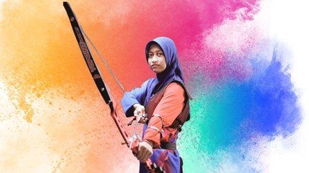 ANJANI TEJA AKMALIA RAIH 4 KEJUARAAN CABANG OLAH RAGA PANAHAN