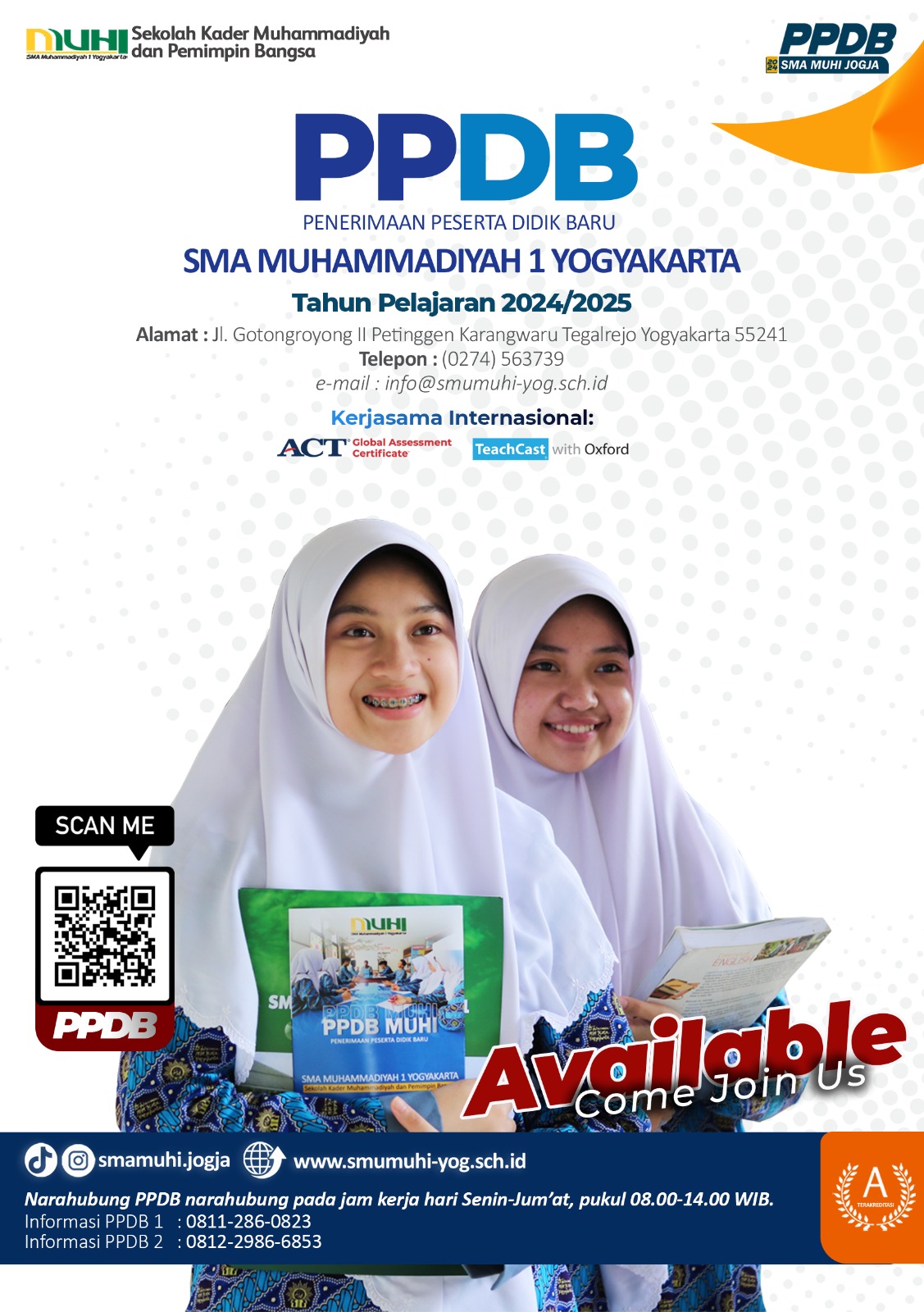 SMA MUHI MEMBUKA PPDB 2024/2025, BEASISWA 650 JUTA DISIAPKAN