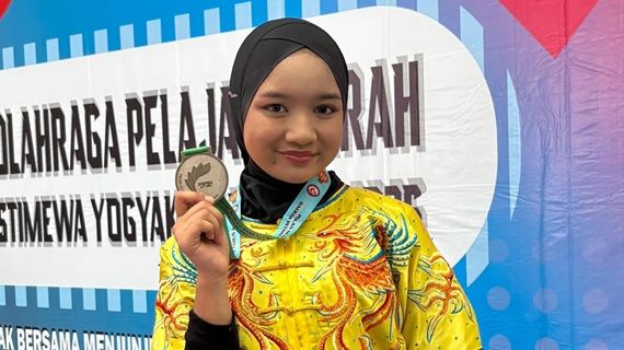 Queensha Raih Perak di POPDA Wushu