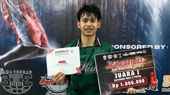 Radithya Esta Mahatma, Murid SMA Muhi Menjadi Bintang Lapangan dalam  Kejuaraan Basket Tingkat Jateng-DIY