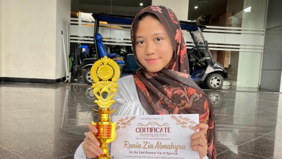 Rania Raih Juara 3 Lomba Pidato Nasional ADEC PBI UAD 2026