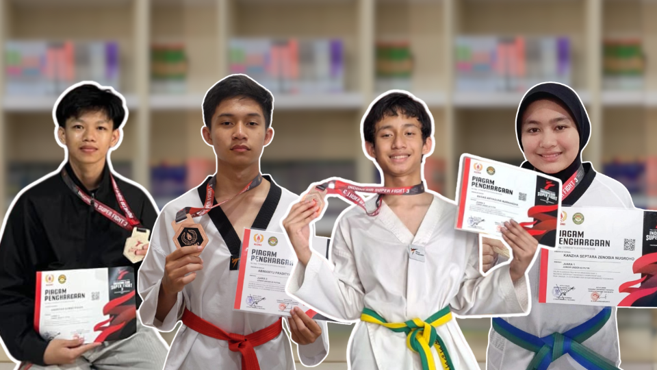 Tim Taekwondo SMA MUHI Raih Prestasi Indonesia Super Fight 3 Taekwondo Championship