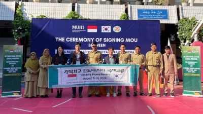 KEGIATAN HARI PERTAMA BERSAMA TAMU DARI GYEONGBOK KOREA SELATAN