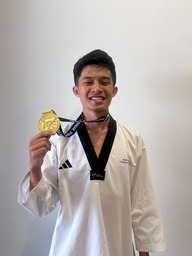 Abimanyu Raih Emas Kejurkab Taekwondo Sleman